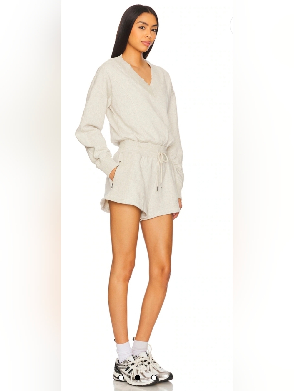 FP Movement Intercept Romper Heather Gray XS Free People Athletic Lounge - Picture 2 of 13